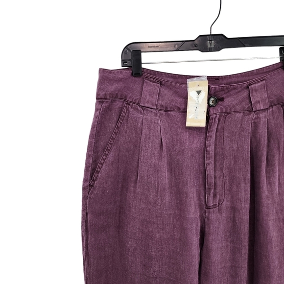Sundance Women's Plus Size Adelaide Linen Pants - 14 - Picture 3 of 7